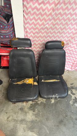 1969 Camaro bucket seats with front and rear seat upholstery and brand new phone
