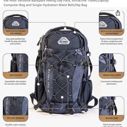 Backpack 40L Daypack Navy Blue New