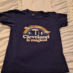 Girls T-shirt Size 4 Los Angeles Apparel Blue Unicorn Decor 🦄 😍