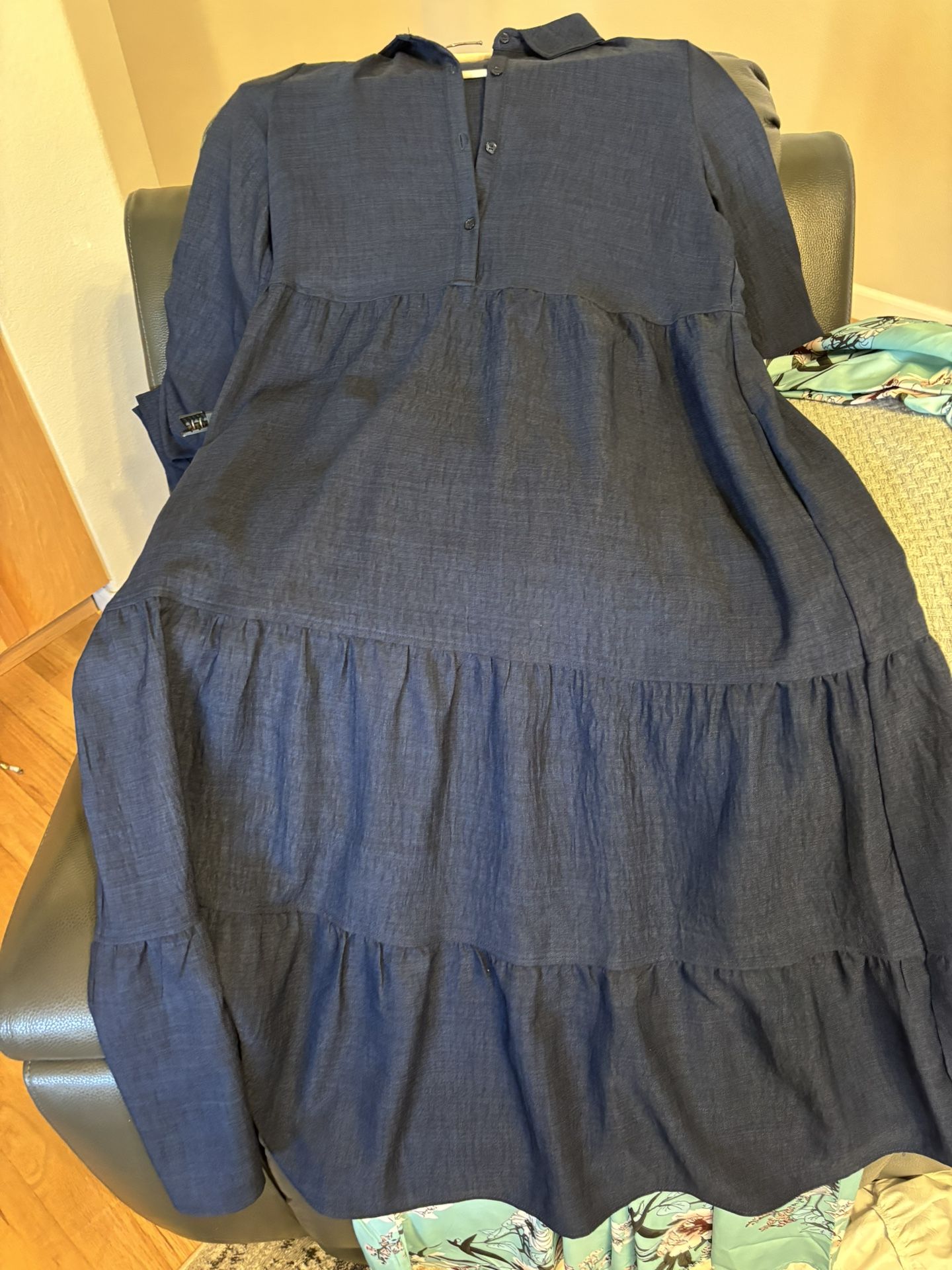 Max studio Blue Maxi Dress