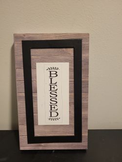 Blessed Farmhouse Wood Wall Sign