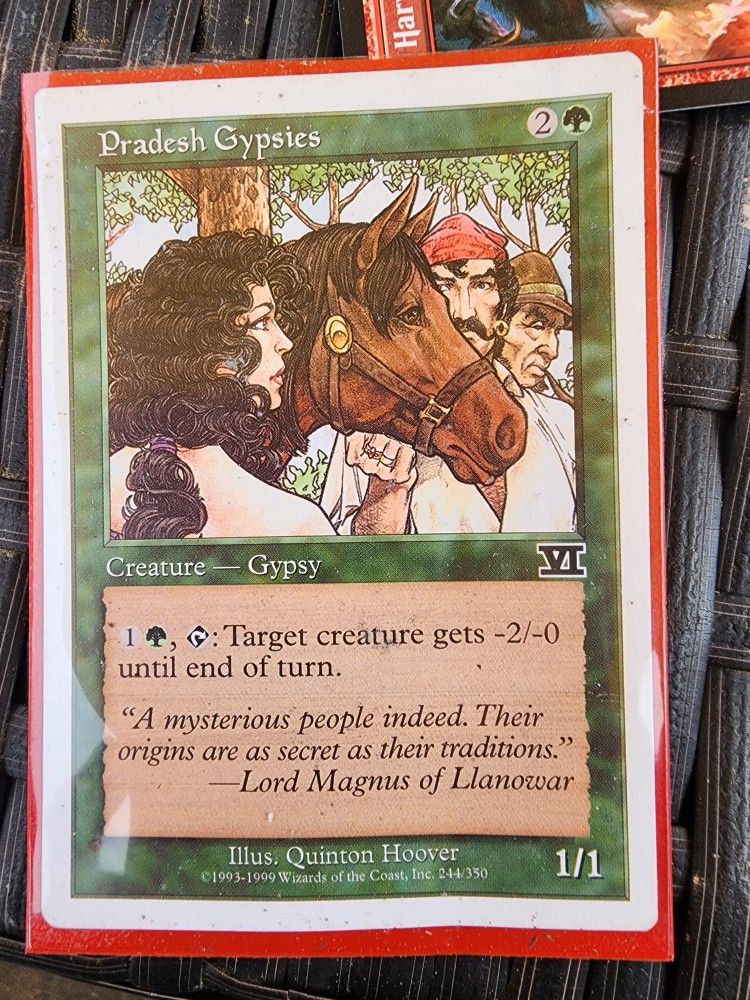Banned Pradish Gypsy MTG Card Rare Find