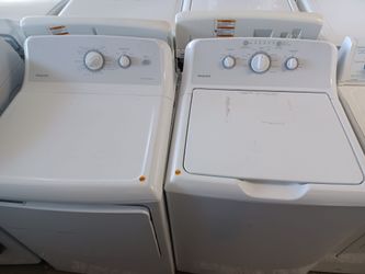 Hotpoint top load washer and electric dryer set
