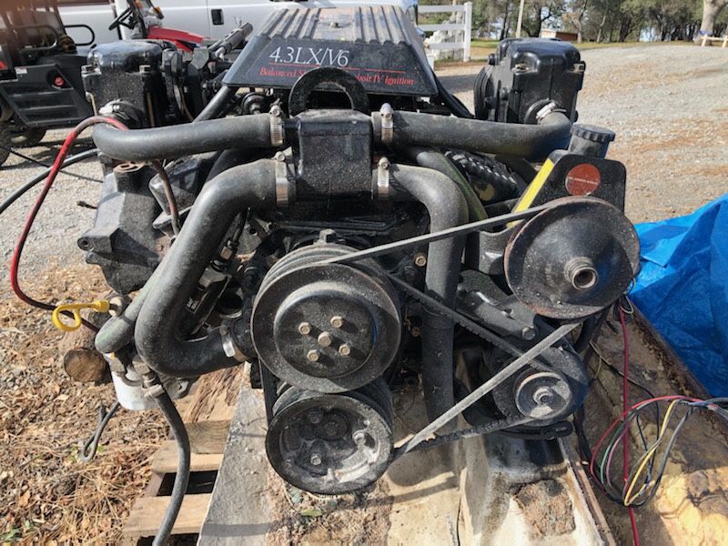 Mercruiser 4 3 lx v6 motor for sale in cool ca offerup