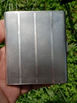 Hallmarked Sterling Silver Antique Cigarette Case 