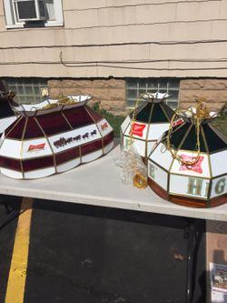 Tiffany style bar lights, Stained glass!!