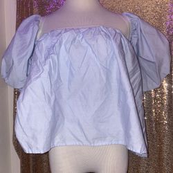 Baby Blue Blouse