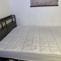 Queen size headboard, Frame And Mattress