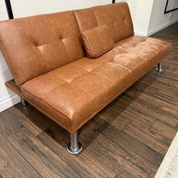 Leather Futon Couch 