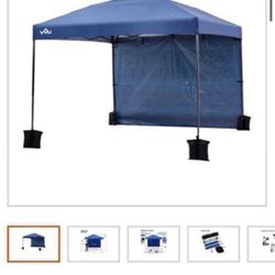 Canopy Yoali 10x10 Con Pesas De Bolsa Y Pared