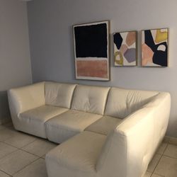 Modern Modular Leather Sofa 