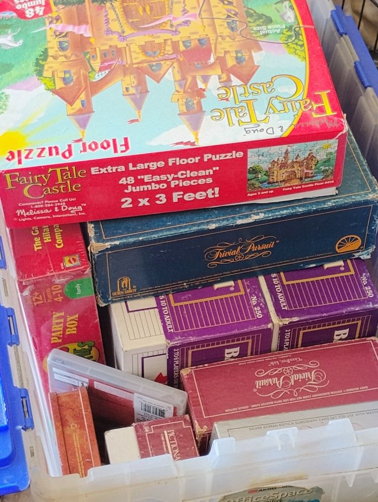 Miscellaneous Older Board Games. 