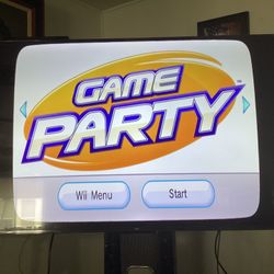 Black Nintendo Wii Console Cables 1 Controller And Game Play