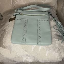 Alyssa Mint Green Cross Body Handbag 