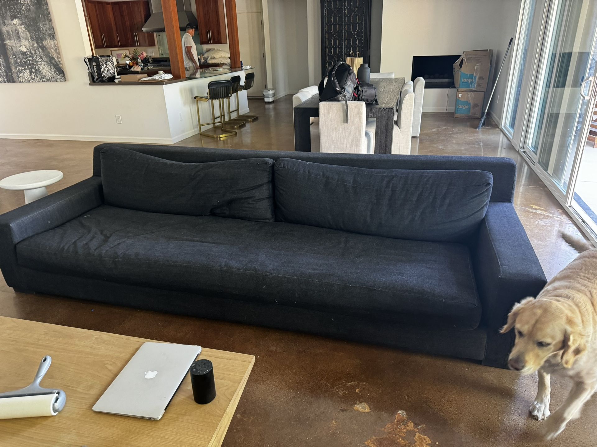 Restoration Hardware Custom Modena Couch  Lux 10ft