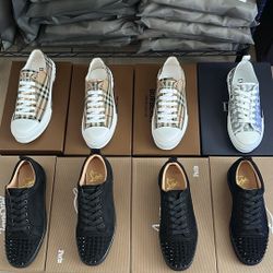 Designer Shoes Dior Burberry Red Bottom