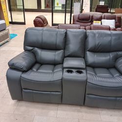 Madrid Gray Leather Reclining Sofa/Loveseat Sets---$1299---Unreal Pricing!!!---No Credit Needed Financing Available 