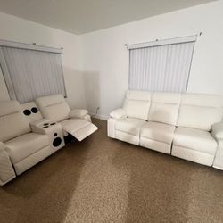 Brand New Power Reclining Sofa and Loveseat / Sofa y Loveseat Reclinables Eléctricos Nuevos a Estrenar ... Fast Delivery 🚚
