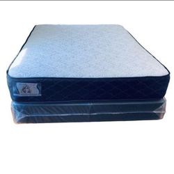 Queen Size Thick With Box Spring Brand New Delivery 🚚 Available 