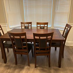 🍽️😋 Brand new solid wooden brown dining table set w/ chair's | Pay after delivery 🚚
