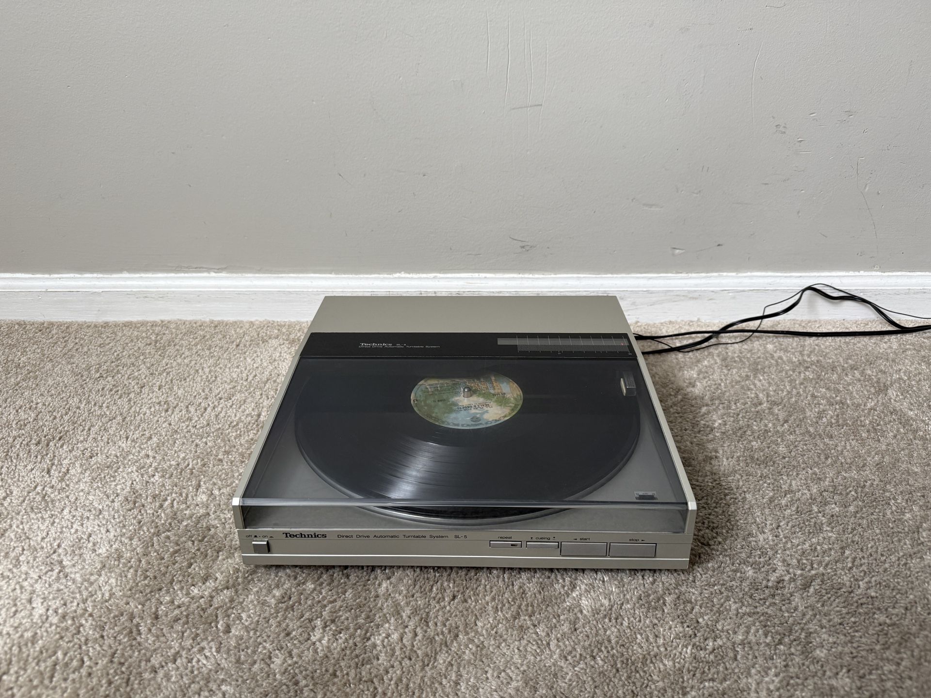 Technics SL-5 Direct Drive Linear Tracking Turntable Record Player