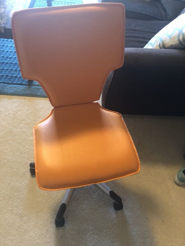 Slightly Used Orange Computer Chair In Like New Condition For Slightly Used Orange Computer Chair In Like New Condition For Iowa City Ia Offerup
