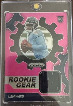 Cam Ward Pink Prizm rookie patch