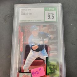 1999 UD Ionix Nitro  # N8 Derek Jeter Gem Mint  9.5