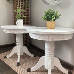 Shabby Chic Distressed End Tables/Nightstands