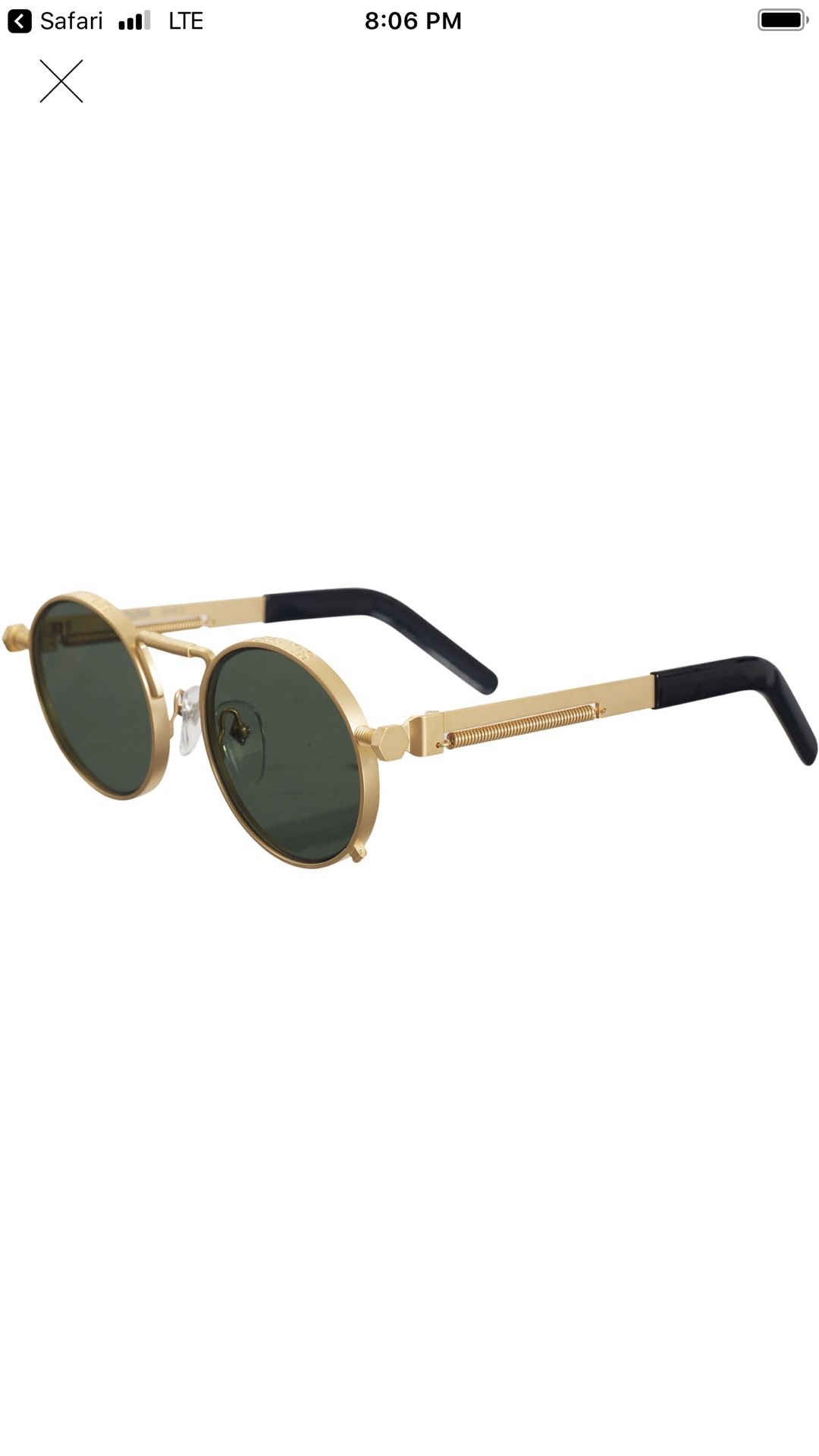 Supreme Jean Paul Gaultier Gold sunglasses SS19