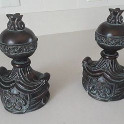 Beautiful Brown Decorative Bookends.
