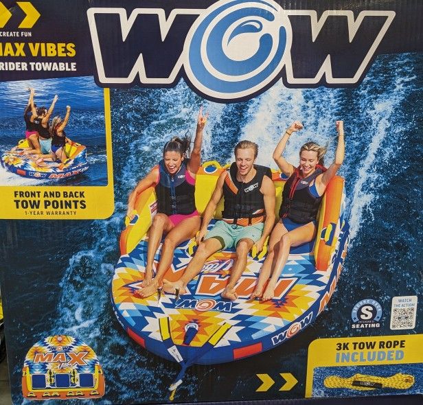 WOW Max 3 Person Towable Tube - NEW