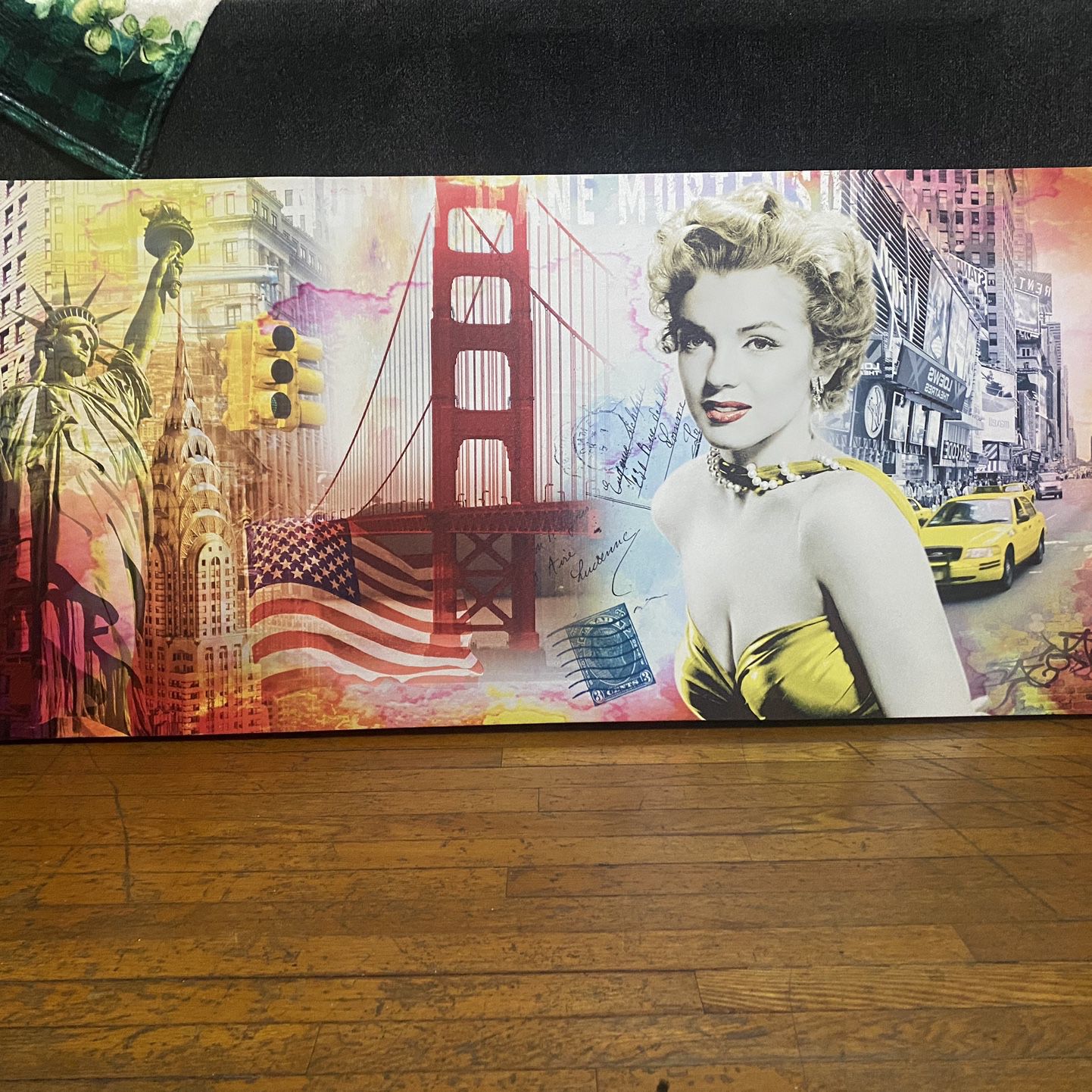 Marilyn Monroe NY scene canvas 24 X 55 Canvas