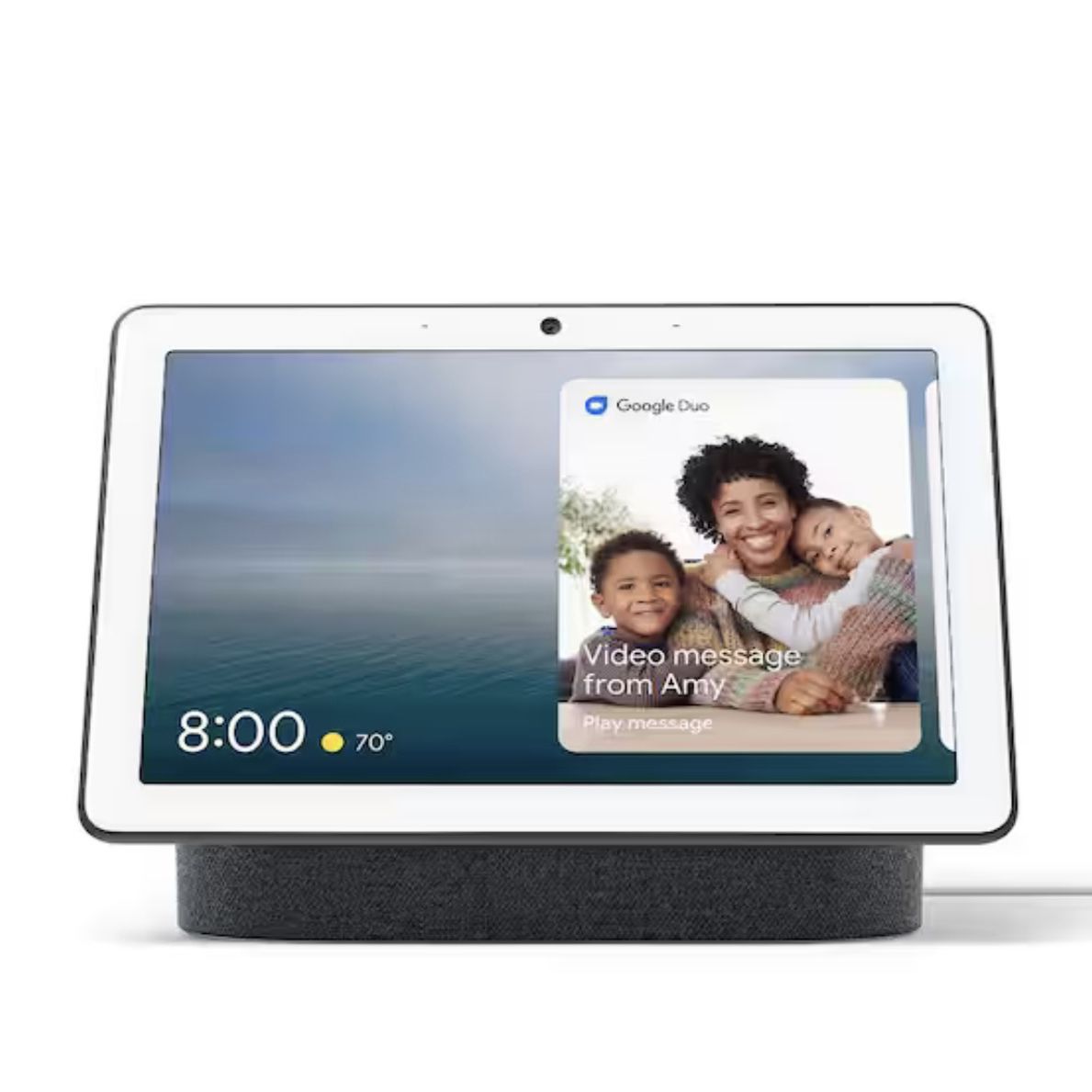 Google Nest Hub Max - Smart Home Speaker and 10" Display with Google Assistant - Charcoal