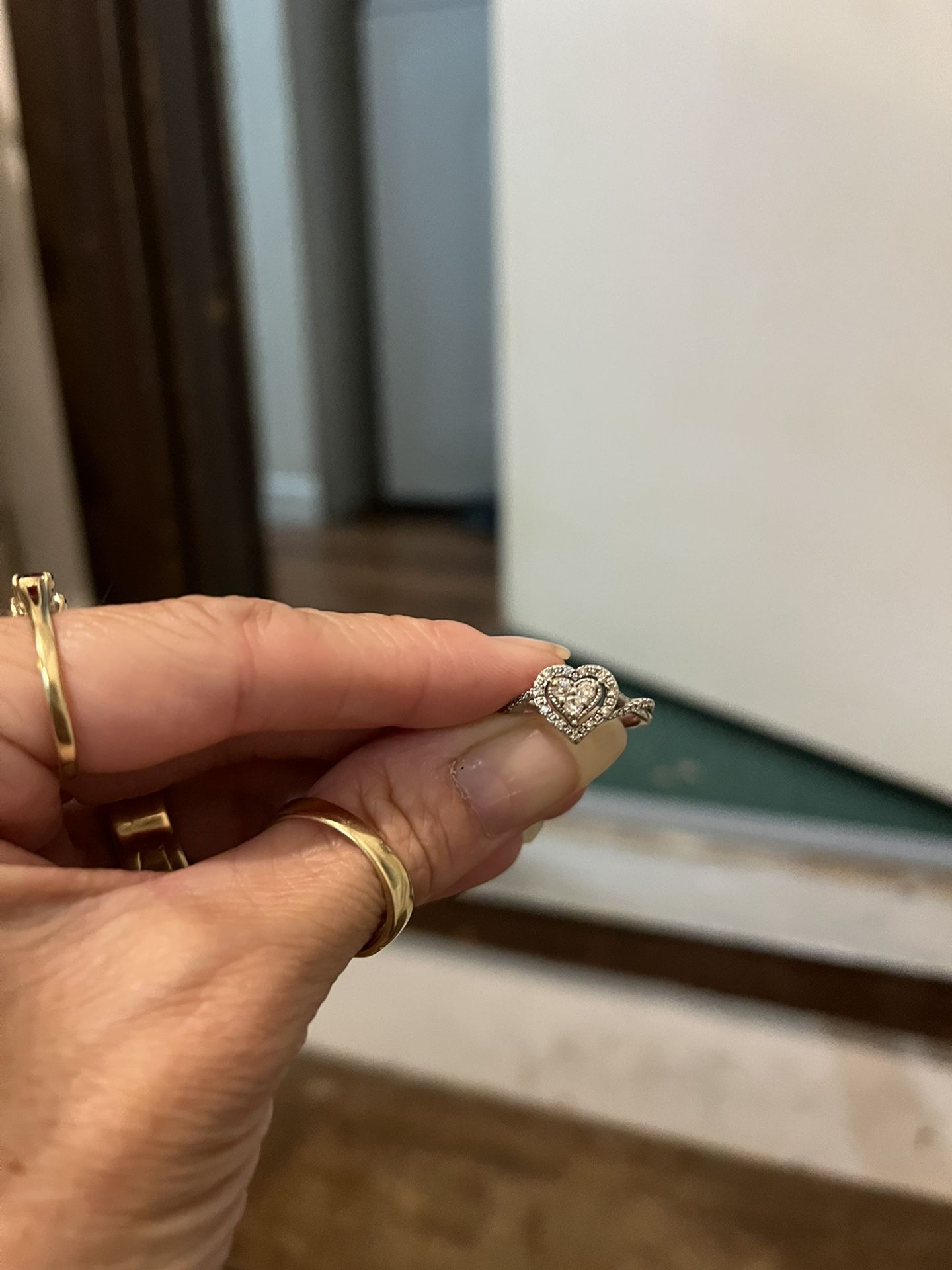 White Gold Ring With Diamonds From Kay Jewelers