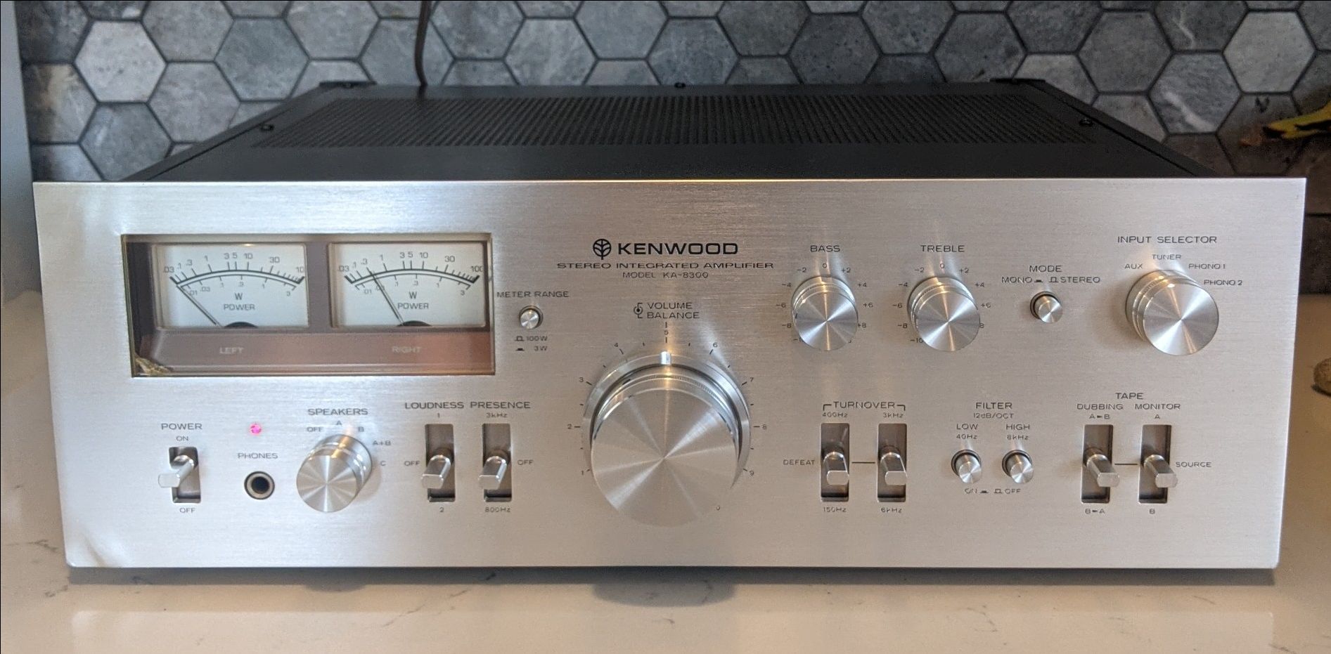 Vintage Kenwood KA-8300 Stereo Integrated Power Amplifier
