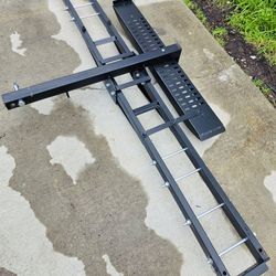600LBS Steel Motorcycle Scooter Dirtbike Carrier Hauler Hitch Mount Rack Ramp