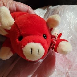 Ty Beanie Babies. Snort The Bull Rare Retired 1995 P.V.C