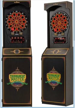 Arachnid Tournament Master Electronic Dart Board Cabinet