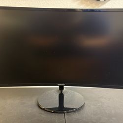 Samsung - 27" Curved 390 Series Business Monitor - Black