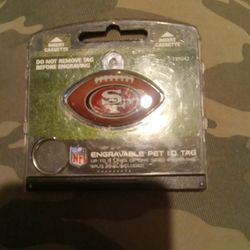 FIDO engravable pet id tag - SAN FRANCISCO 49ERS
