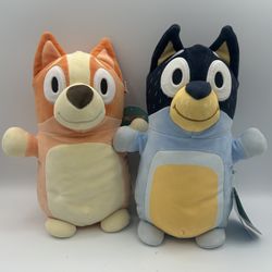 Bluey Bingo HugMees Squishmallows 10” Plush Bundle Set NEW Tags Soft