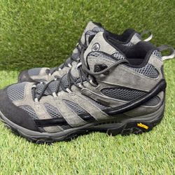 Merrell Moab 2 Mid Waterproof Granite Mens Hiking Boots Sz 13 Climbing Trail 