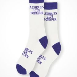 Assholes Live Forever Socks 