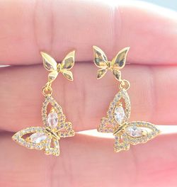 Double Butterfly Earrings