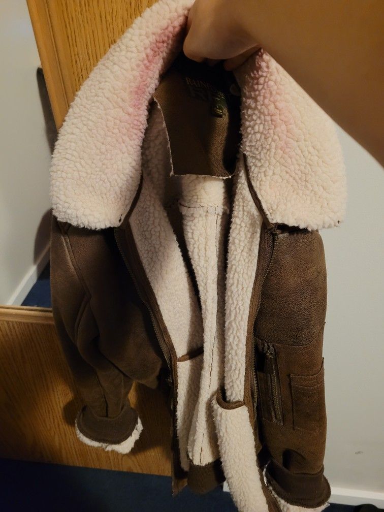Brown Winter Sherpa Jacket