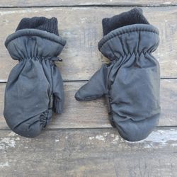 Toddler Mittens Black 3M Thinsulate