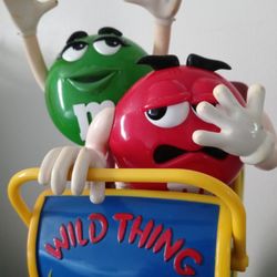M&M Wild Things Roller Coaster Plastic Candy Dispenser - 11" Tall