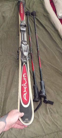 Original Factory Rossignol Axium Size 170 Ski's With Rossignol Bindings And Poles Deal
