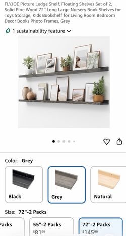 FLOATING SHELVES SET OF 2 - New Open Box -